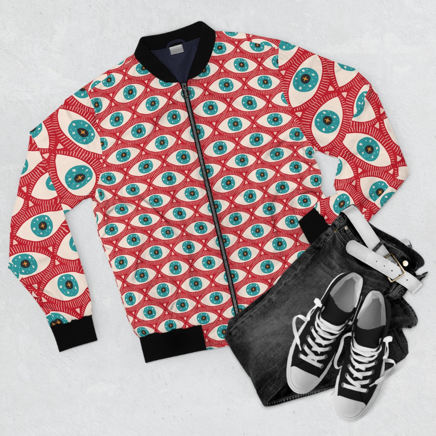 All seeing All Knowing Unisex Bomber Jacket