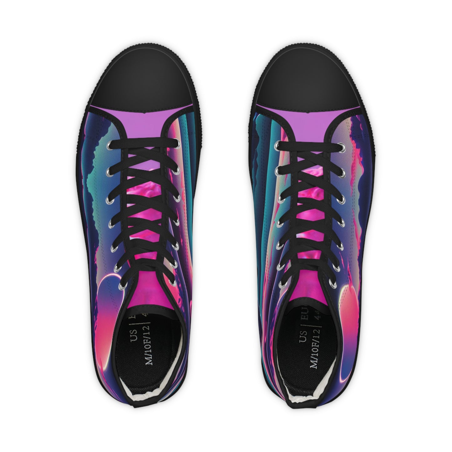 Vaporwave High Top Sneakers – 80s-Inspired Retro Style