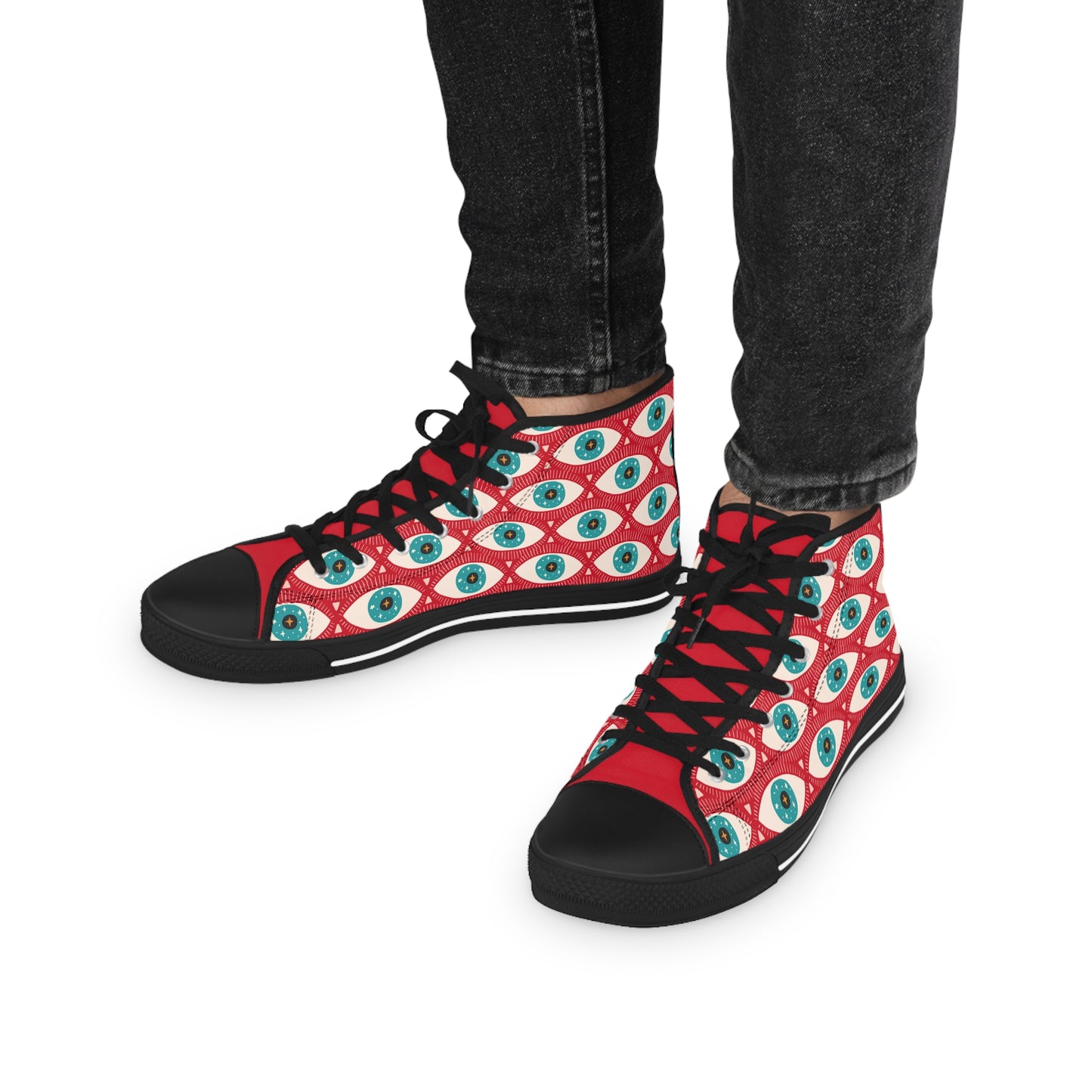 Evil Eye High Top Sneakers – Ward Off Negativity in Style