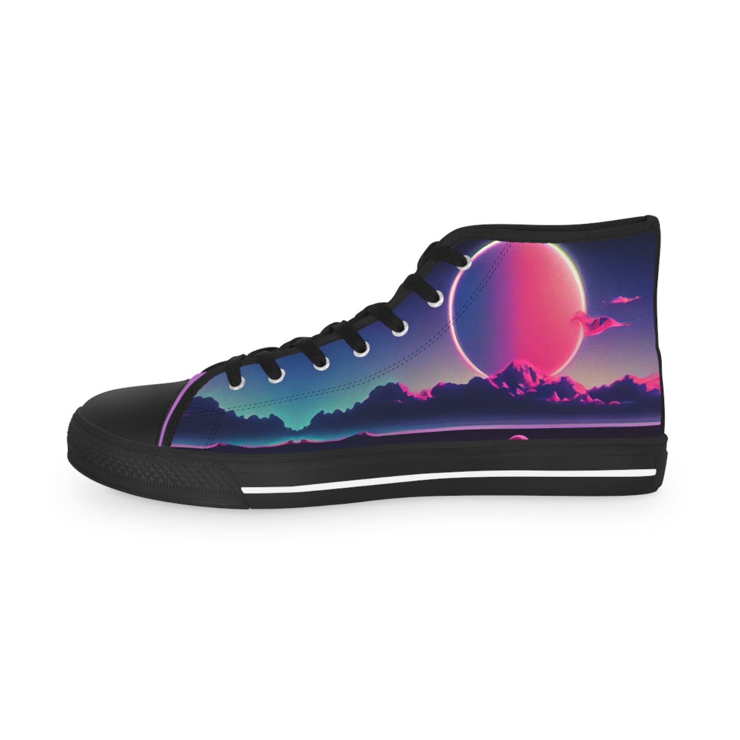Vaporwave High Top Sneakers – 80s-Inspired Retro Style