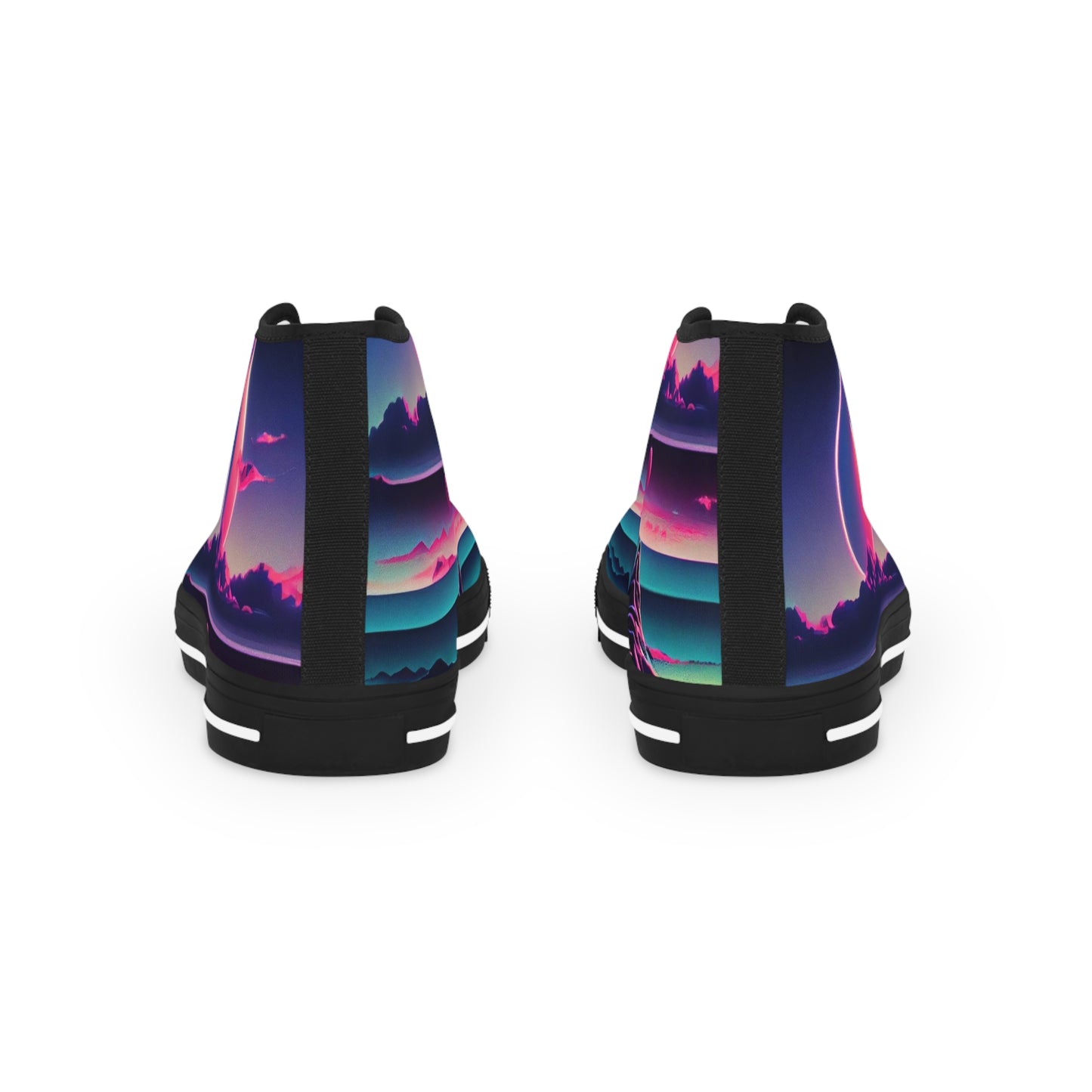 Vaporwave High Top Sneakers – 80s-Inspired Retro Style
