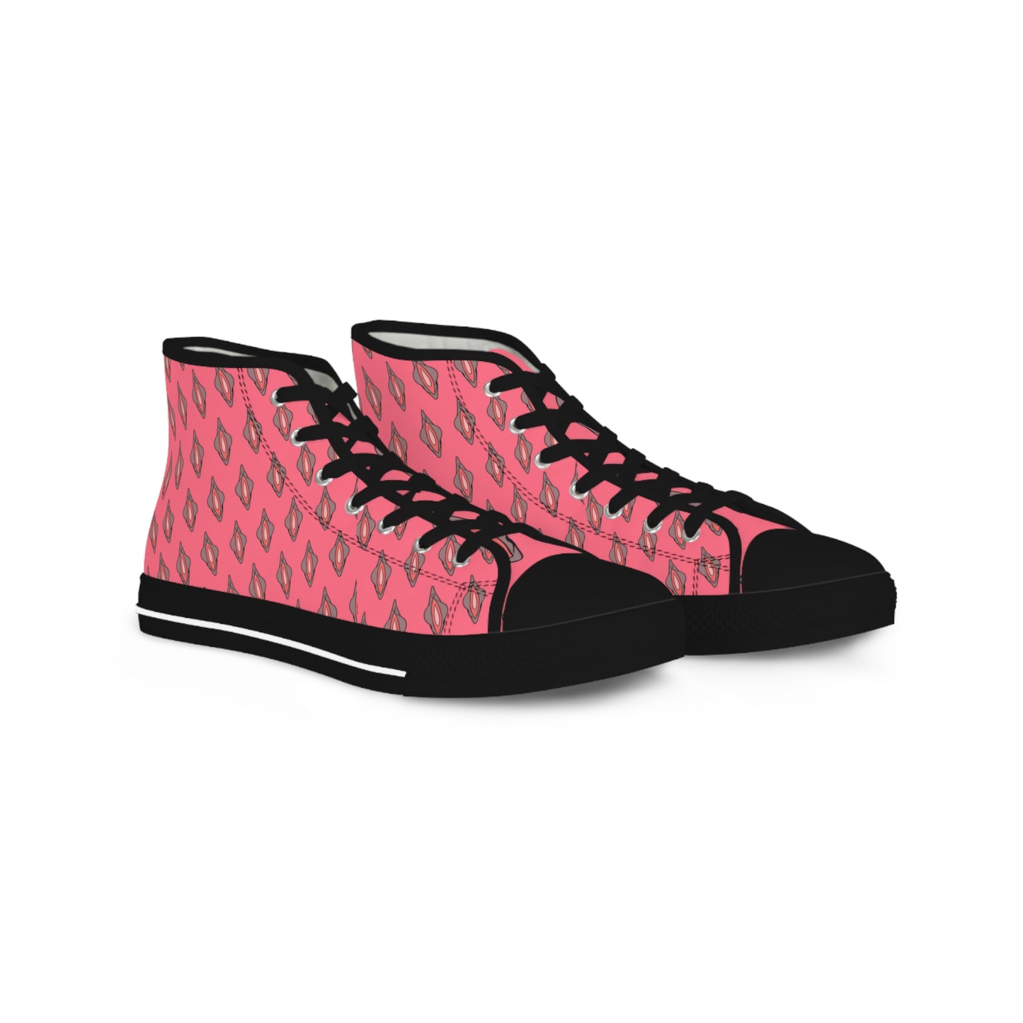 Viva La Vulva High-Top Sneakers – Embrace Empowerment in Pink!