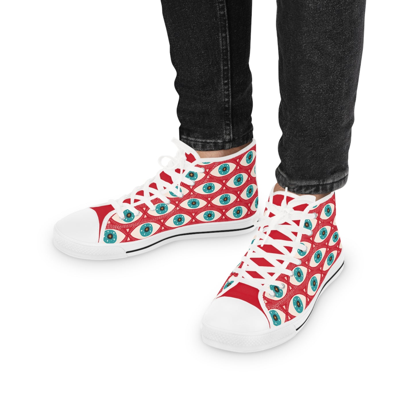 Evil Eye High Top Sneakers – Ward Off Negativity in Style
