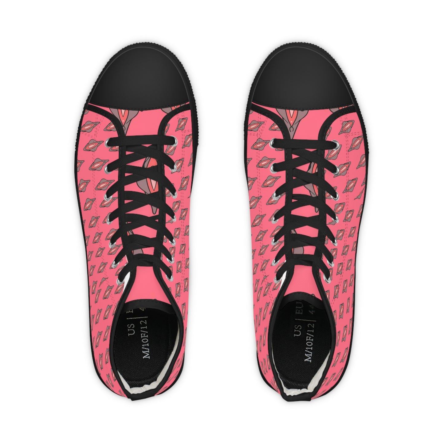 Viva La Vulva High-Top Sneakers – Embrace Empowerment in Pink!