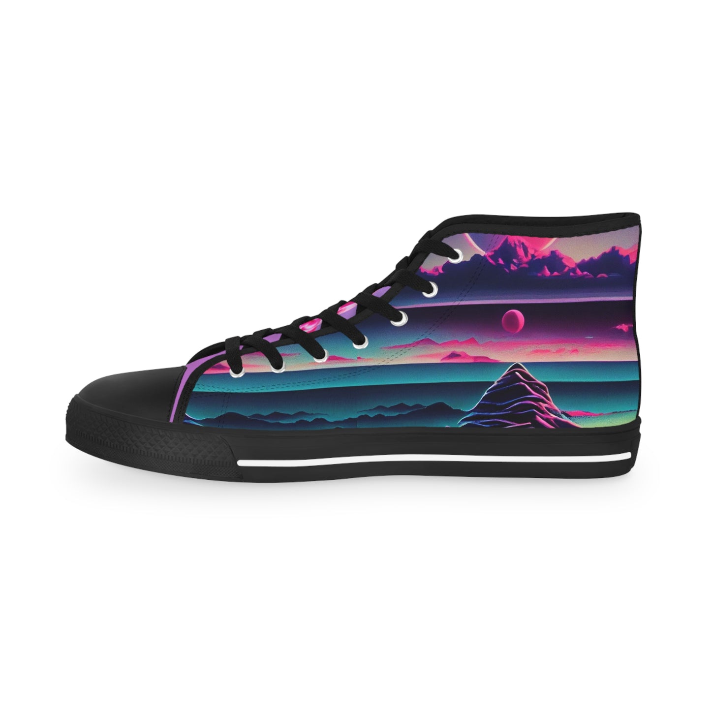 Vaporwave High Top Sneakers – 80s-Inspired Retro Style