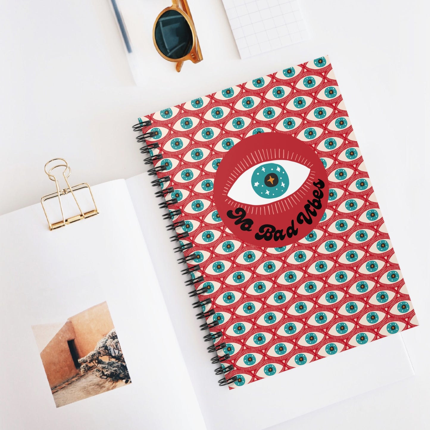 Evil Eye All-Over Print Journal – Protect Your Thoughts in Style