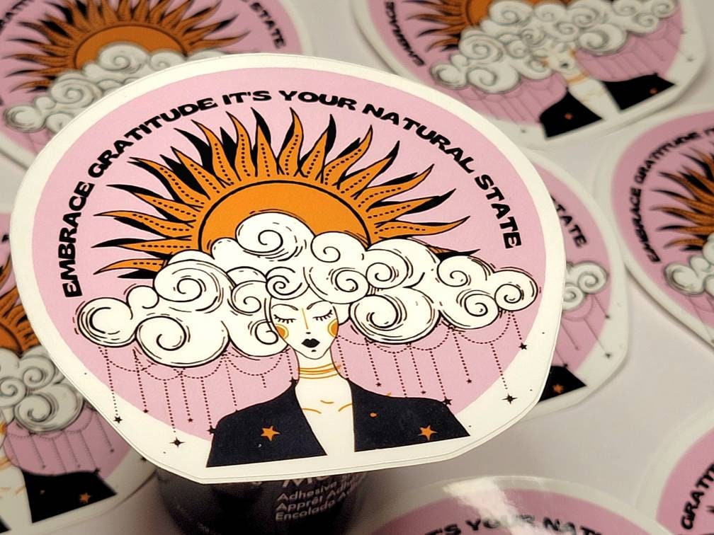 Gratitude is your natural state sticker