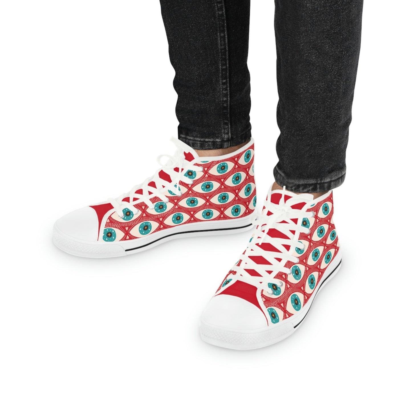 All Knowing All Seeing Men's High Top Sneakers