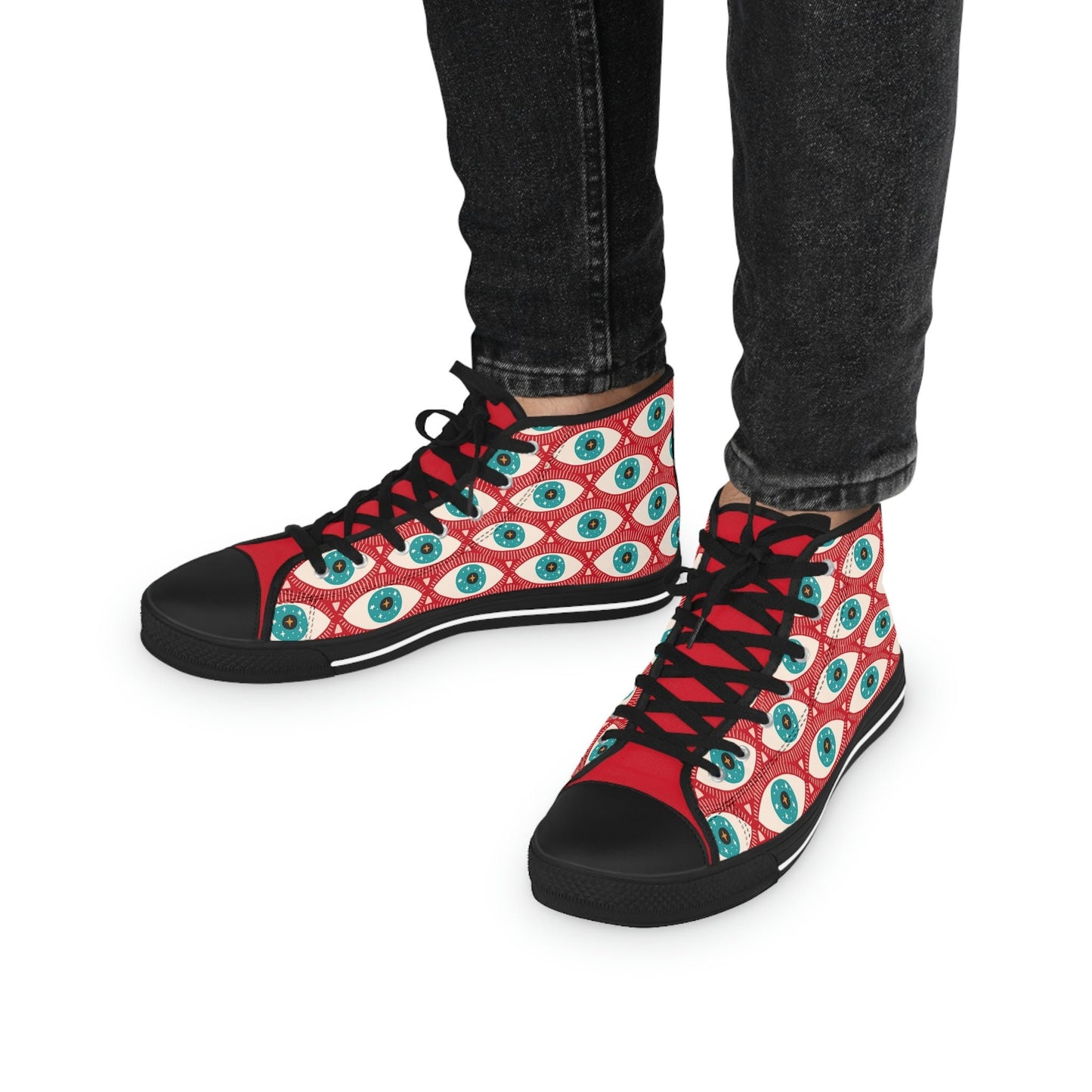 All Knowing All Seeing Men's High Top Sneakers