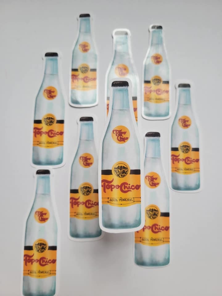 Topo Chico Bottle Sticker – Refreshing Texas Tradition