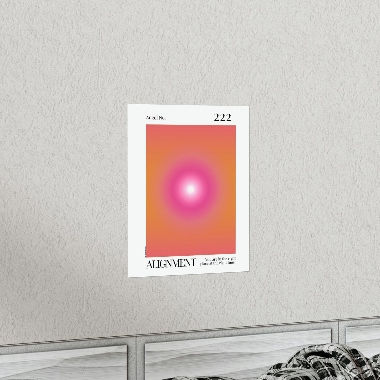 Alignment Angel No. 222 Aura Glow Art Print
