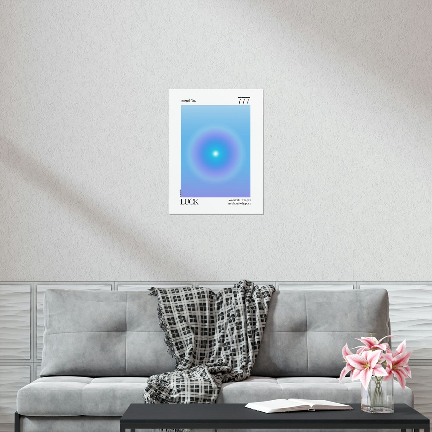 Luck Angel No. 777 Aura Glow Art Print