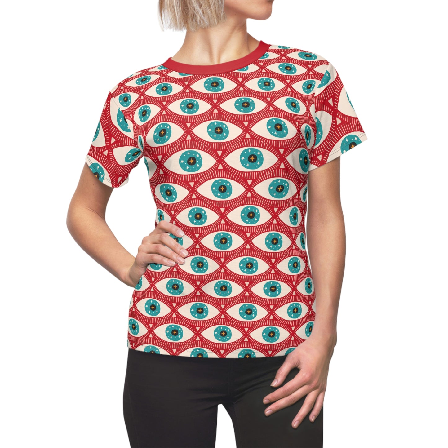 Evil Eye All-Over Print T-Shirt – Stylish Protection for Everyday Wear