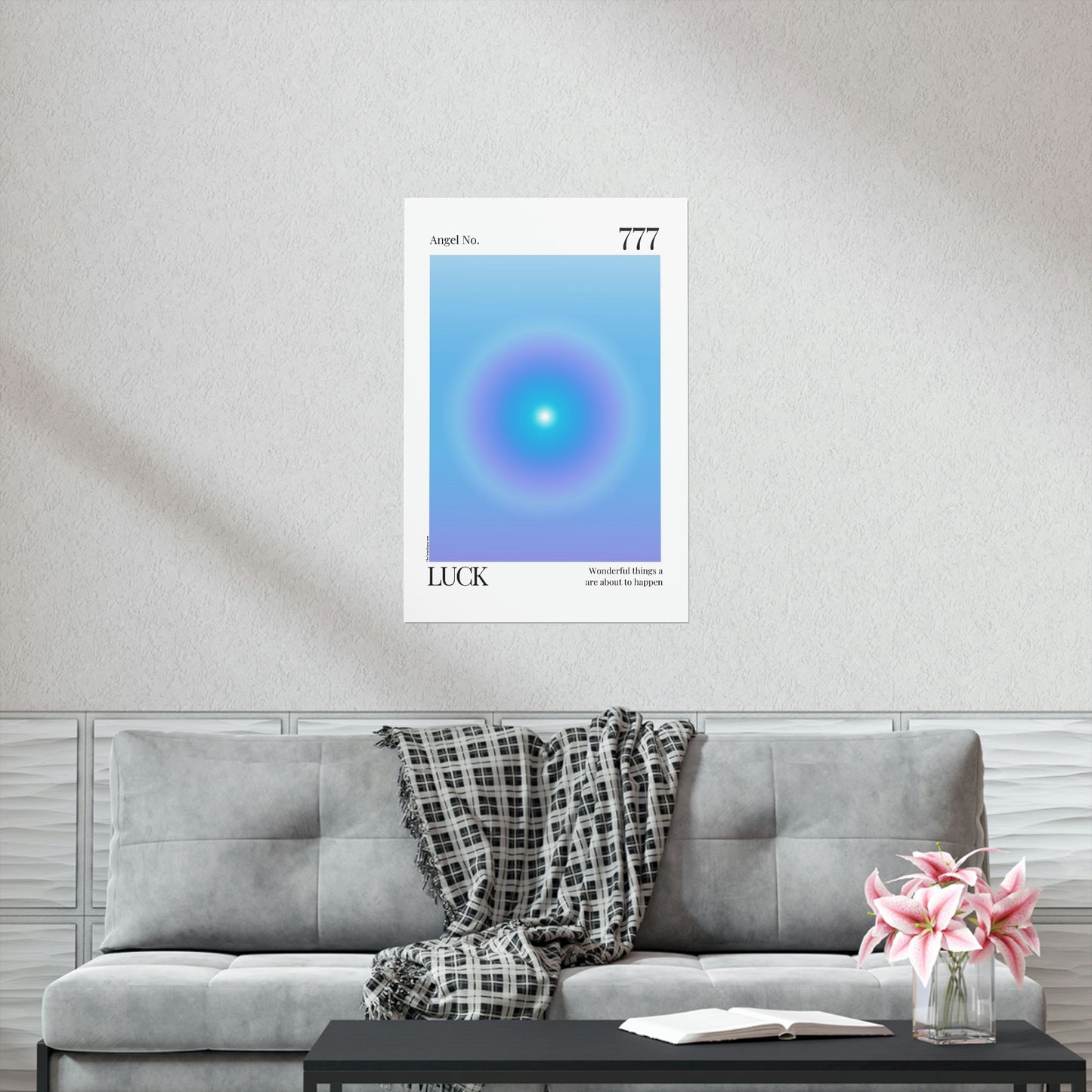 Luck Angel No. 777 Aura Glow Art Print