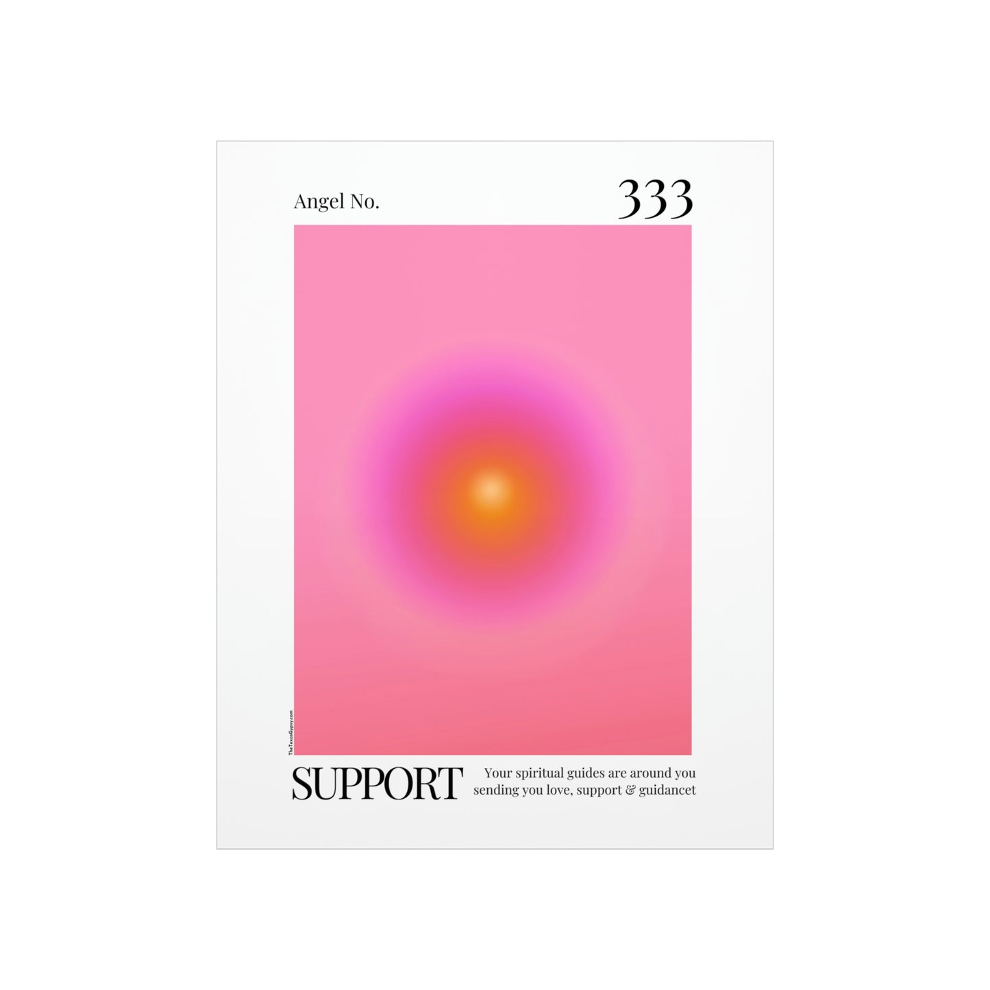 Support Angel No. 333 Aura Glow Art Print