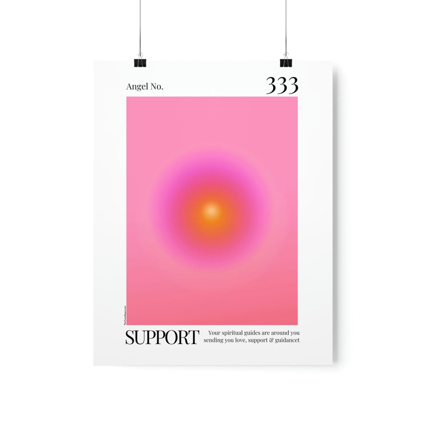 Support Angel No. 333 Aura Glow Art Print