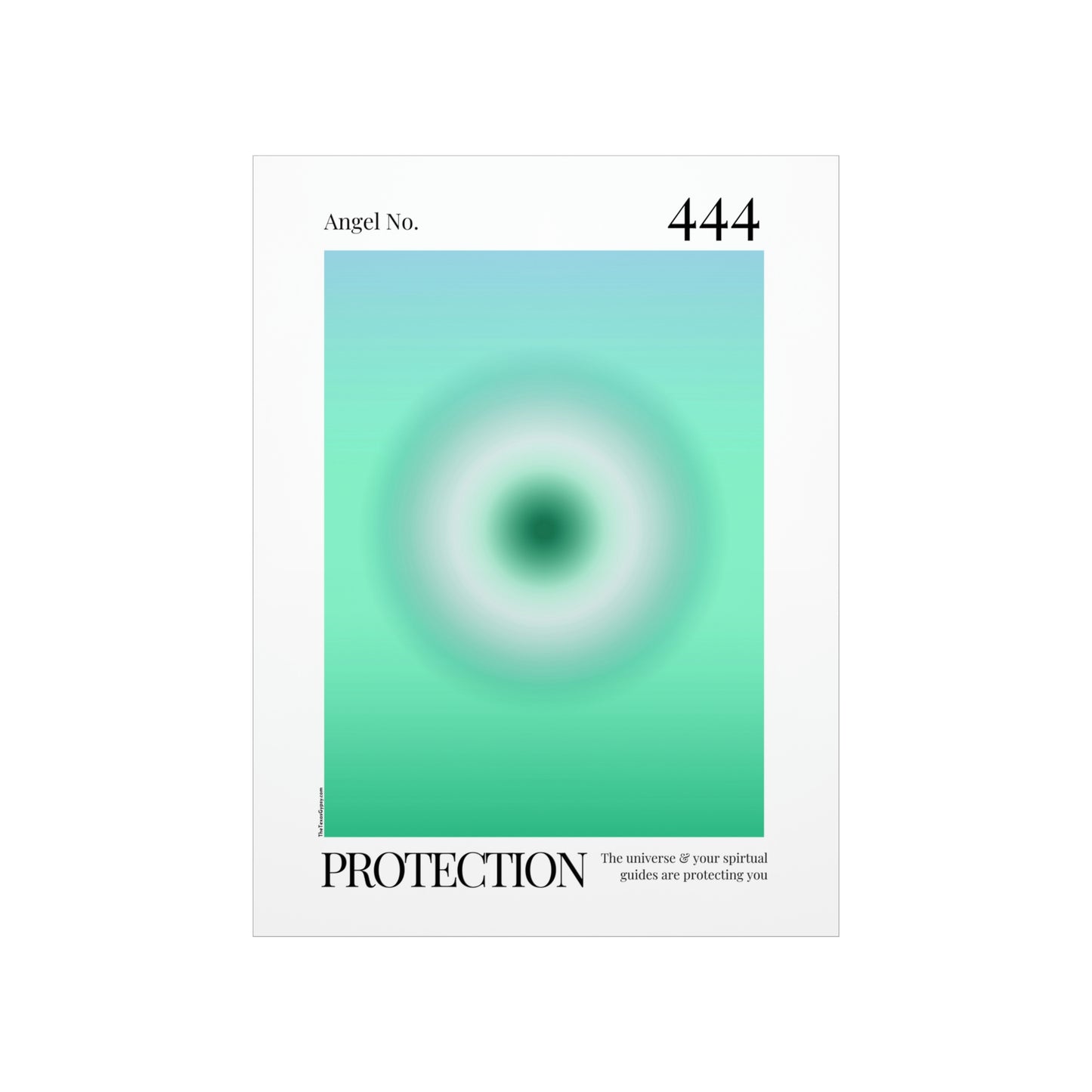 Protection Angel No. 444 Aura Glow Art Print
