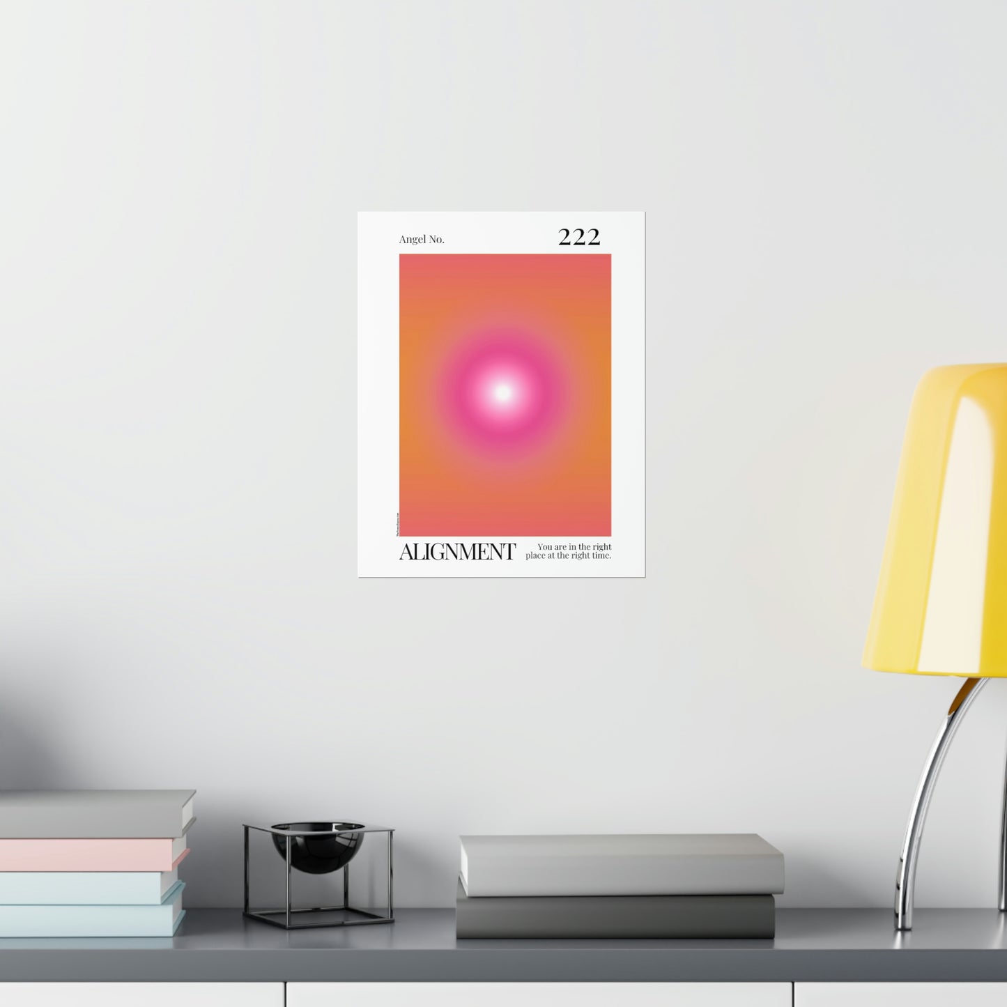 Alignment Angel No. 222 Aura Glow Art Print