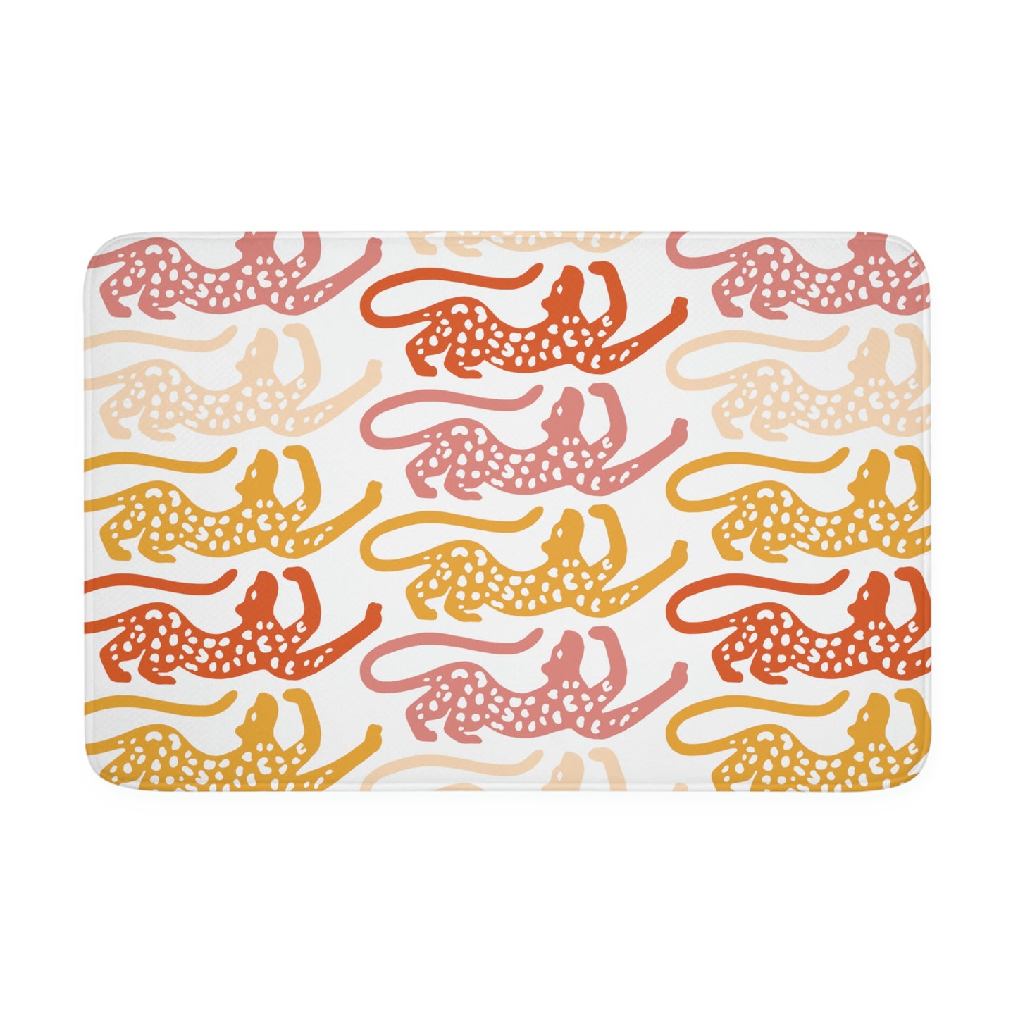 Glam Cheetah Foam Bath Mat