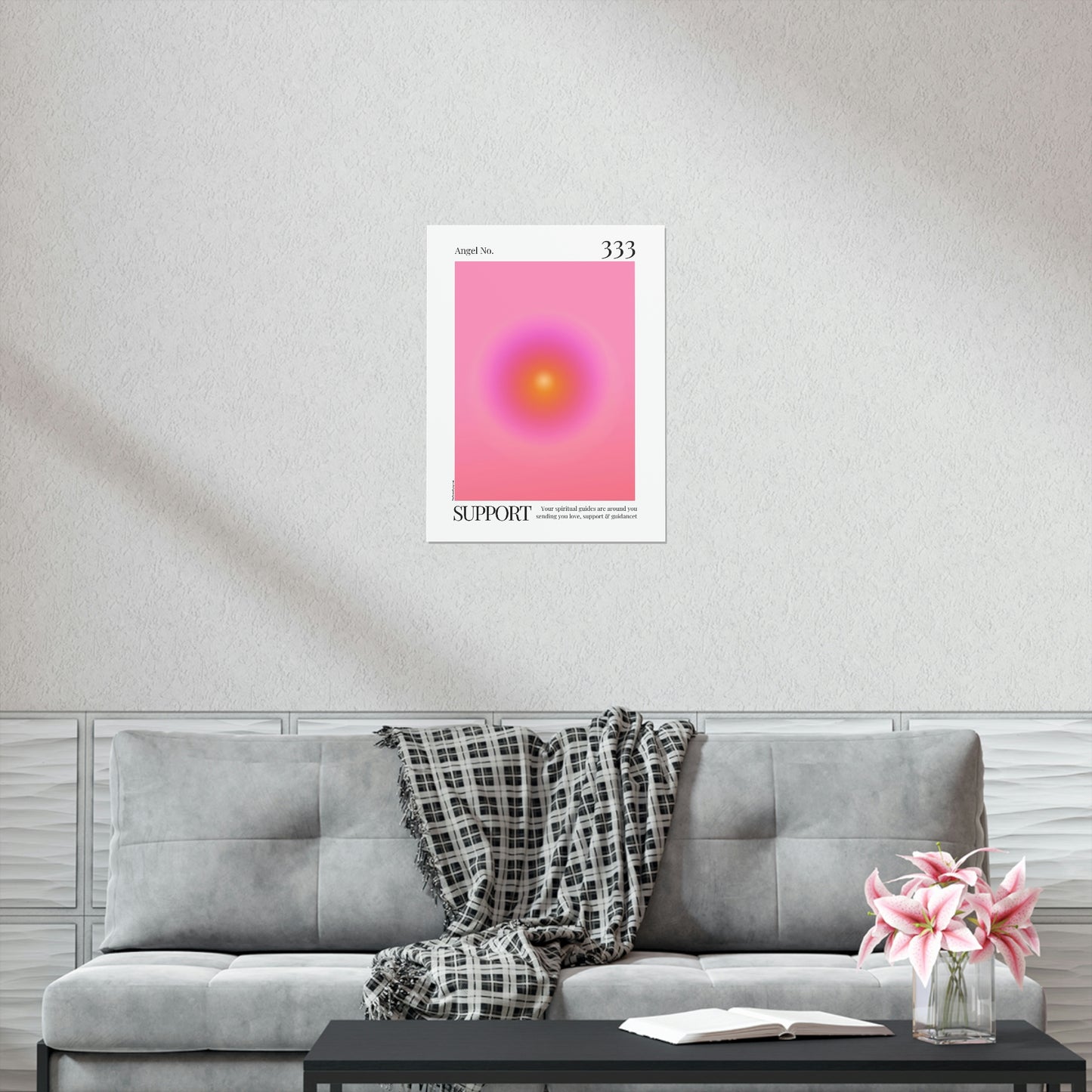 Support Angel No. 333 Aura Glow Art Print