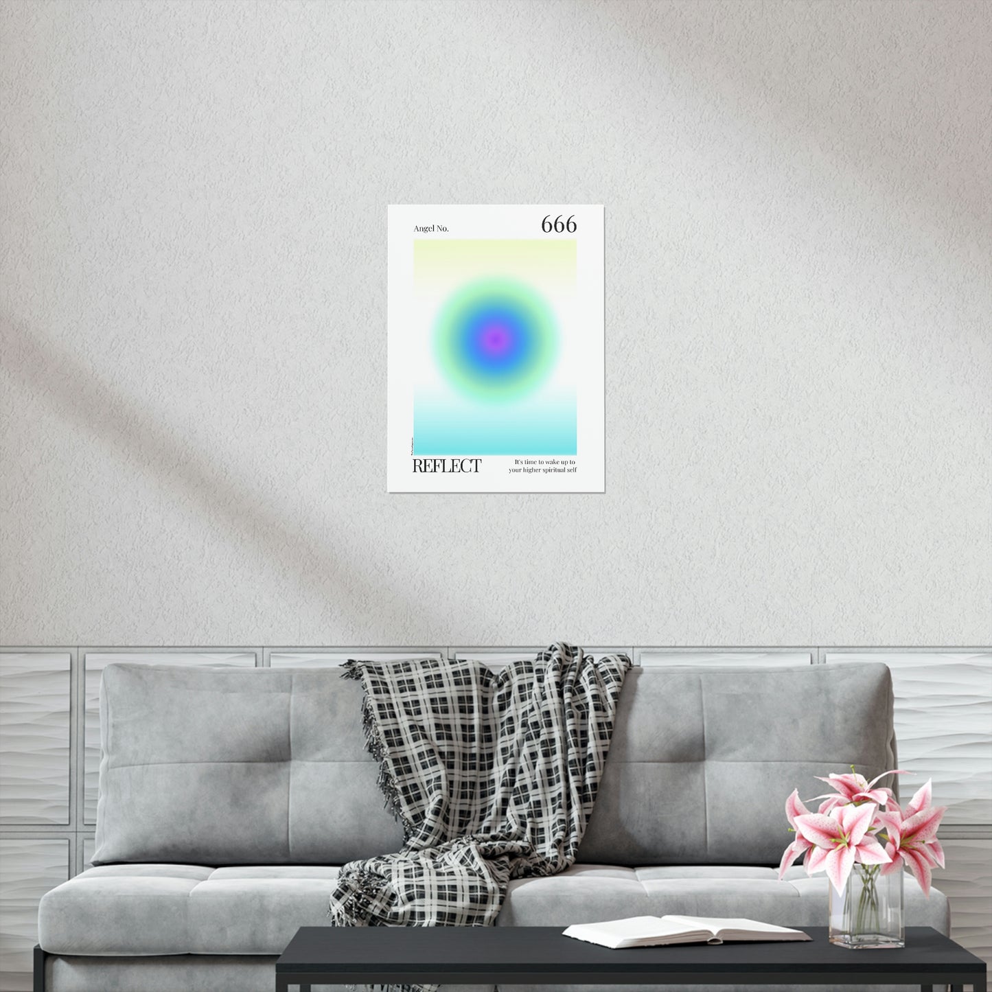 Reflect Angel No. 666 Aura Glow Art Print
