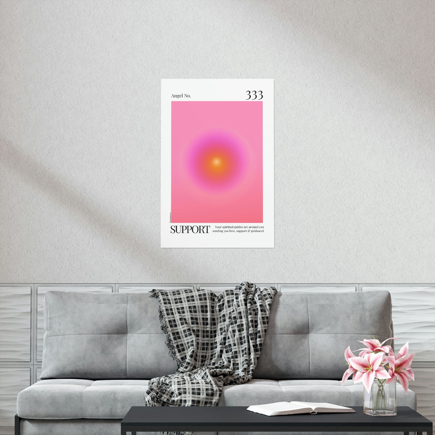 Support Angel No. 333 Aura Glow Art Print