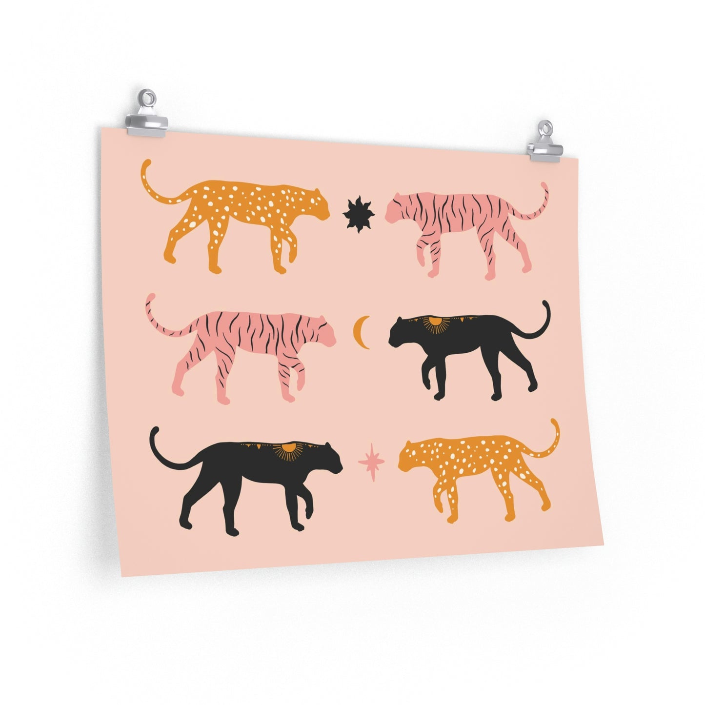 Glam Cat matte posters