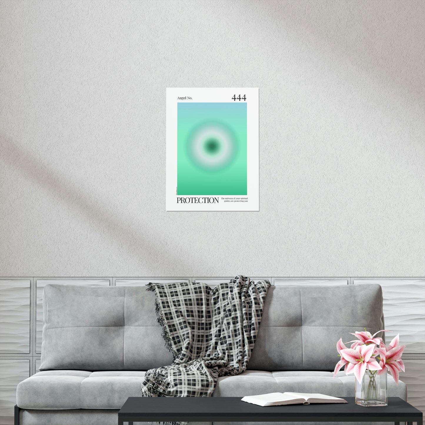 Protection Angel No. 444 Aura Glow Art Print