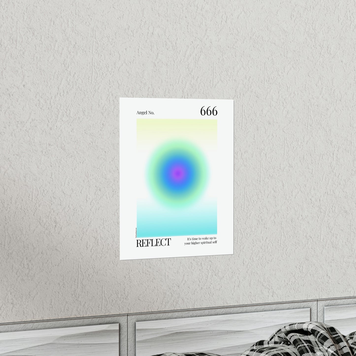 Reflect Angel No. 666 Aura Glow Art Print