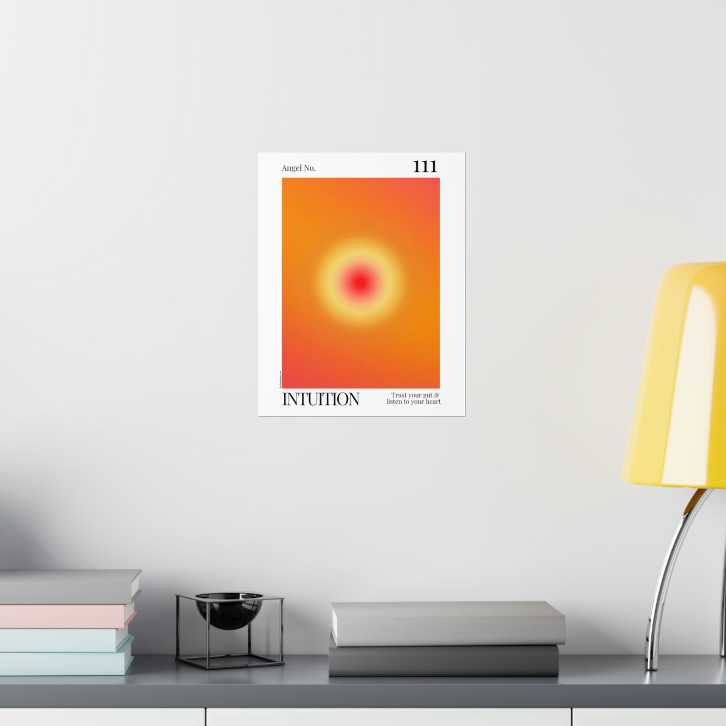 Intuition Angel No. 111 Aura Glow Art Print