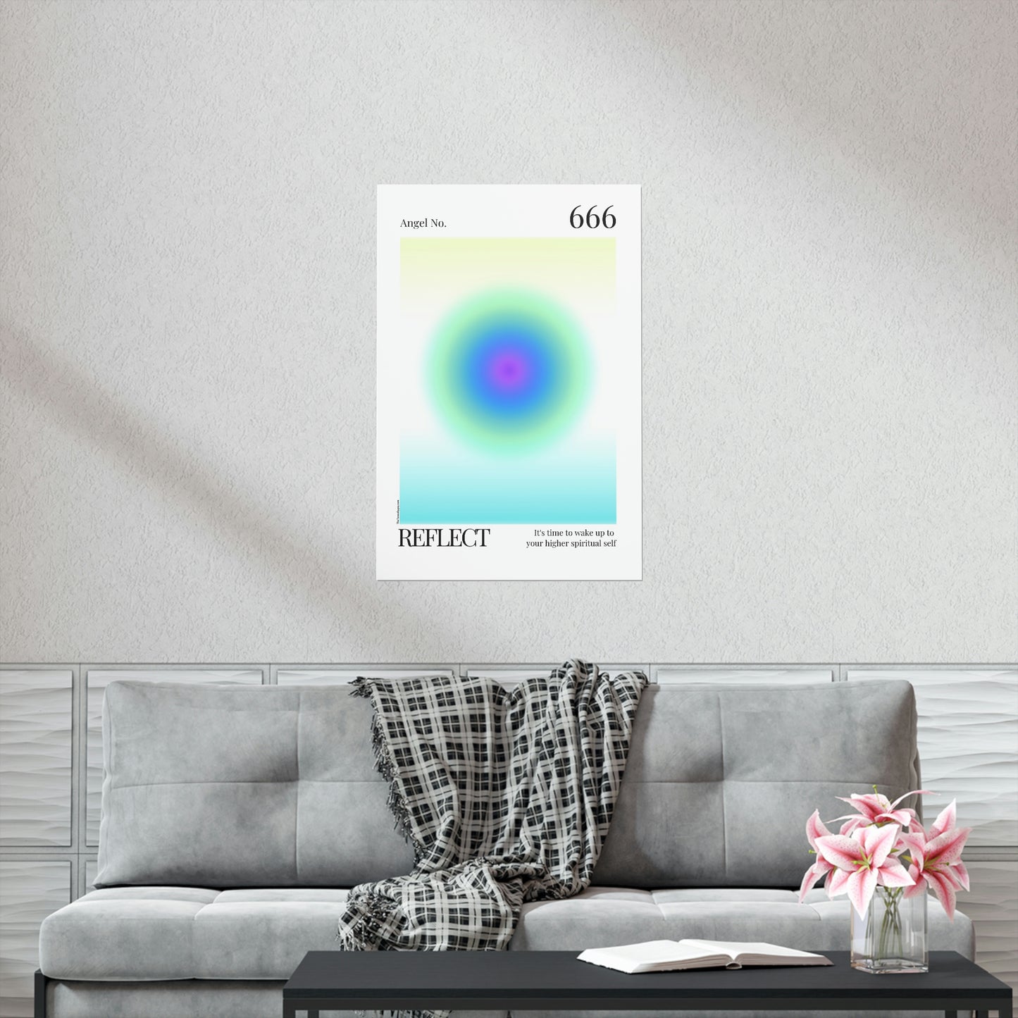 Reflect Angel No. 666 Aura Glow Art Print