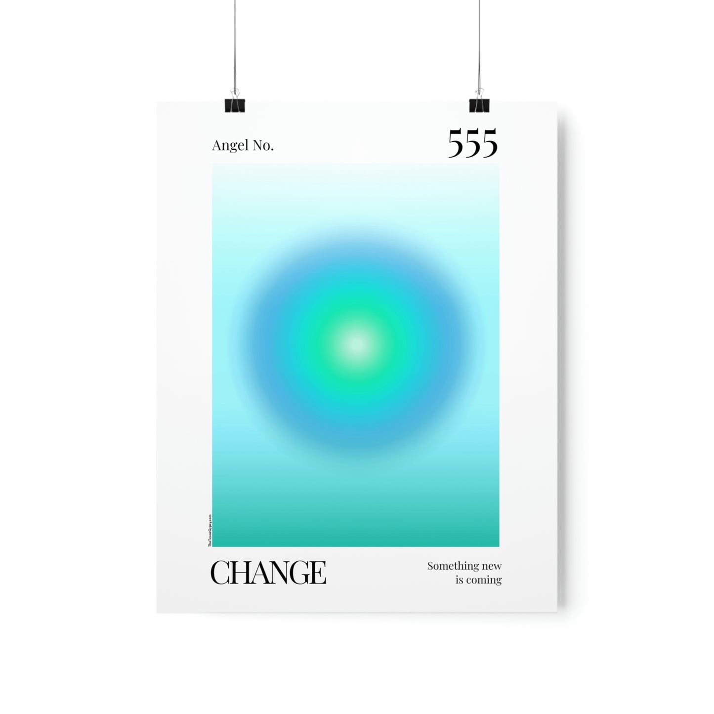Change Angel No. 555 Aura Glow Art Print