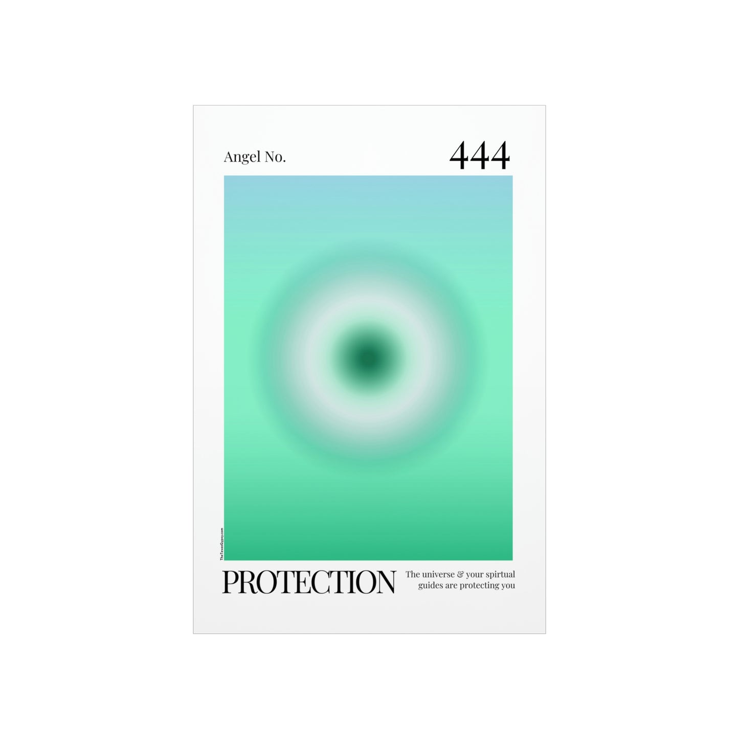 Protection Angel No. 444 Aura Glow Art Print