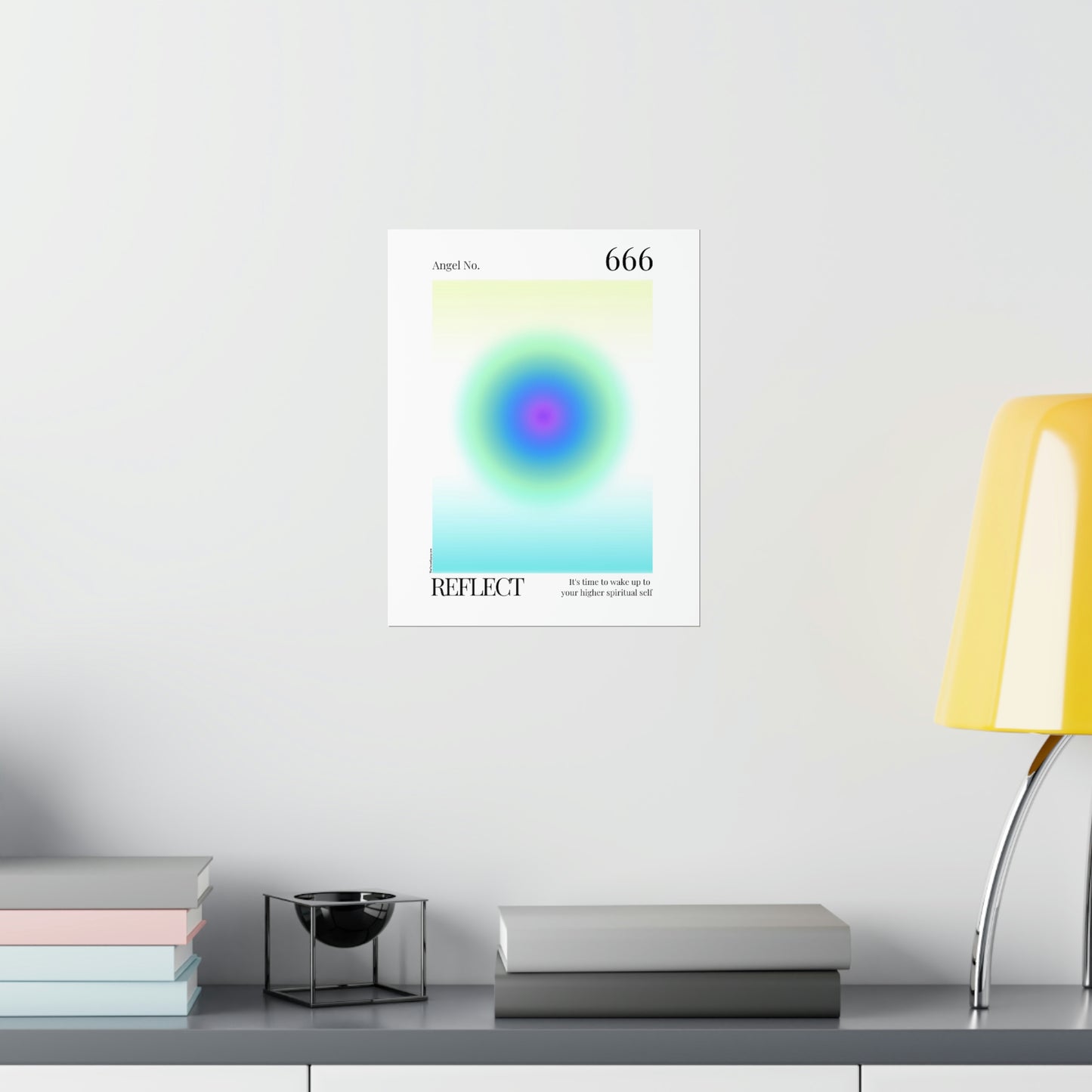 Reflect Angel No. 666 Aura Glow Art Print