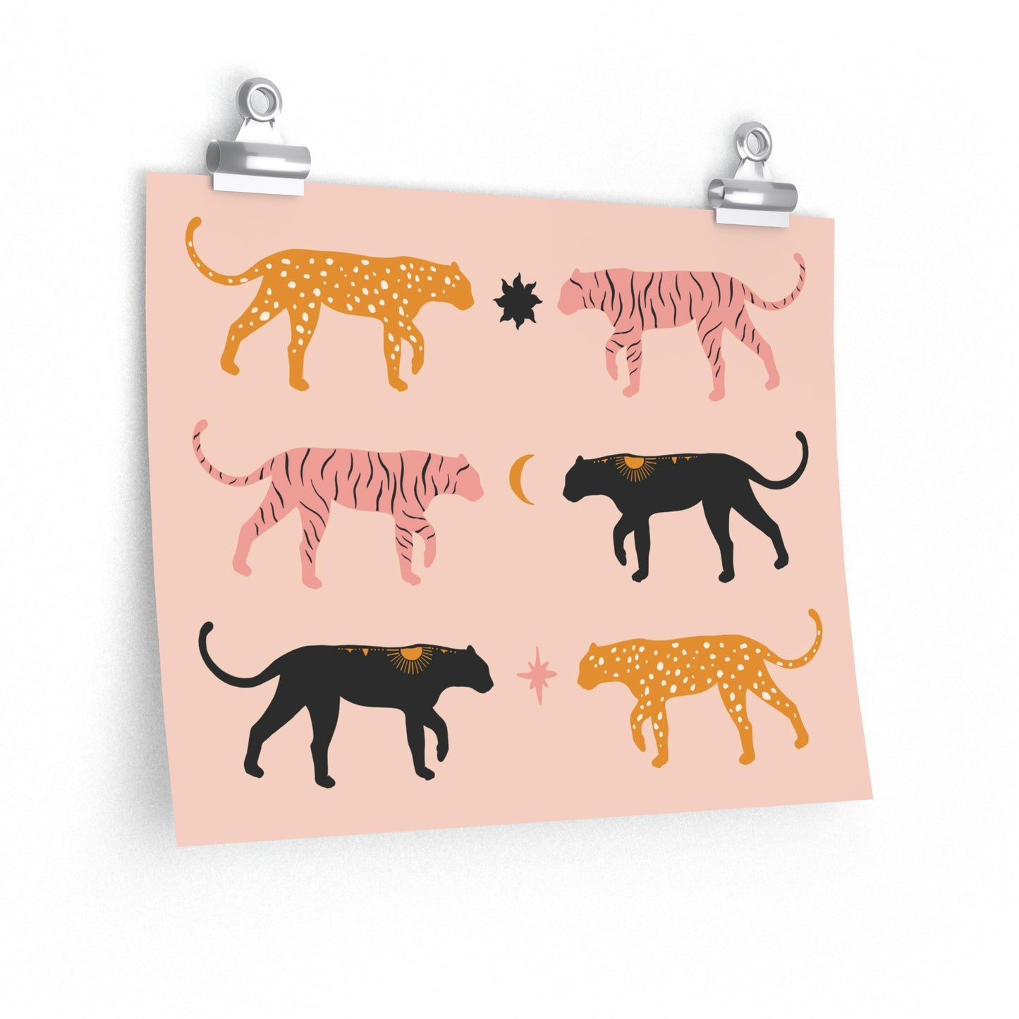 Glam Cat matte posters
