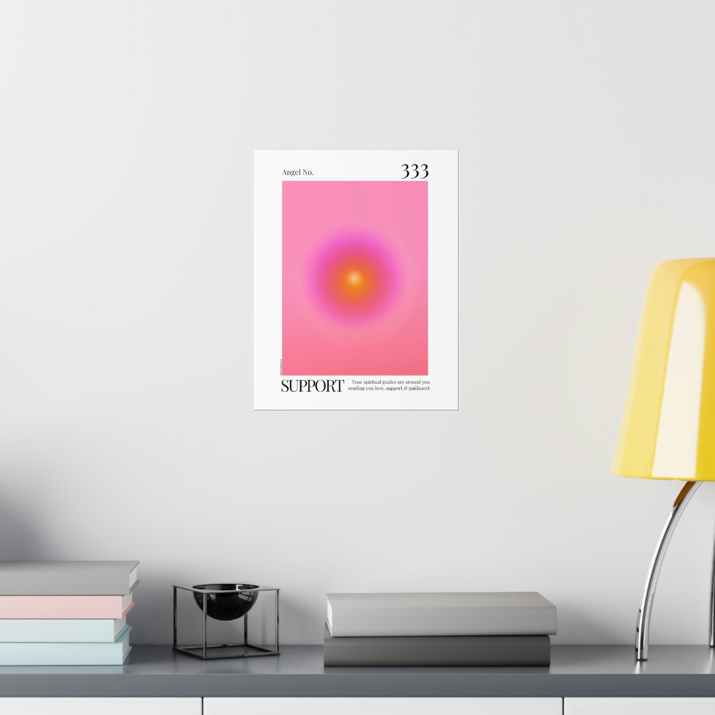 Support Angel No. 333 Aura Glow Art Print
