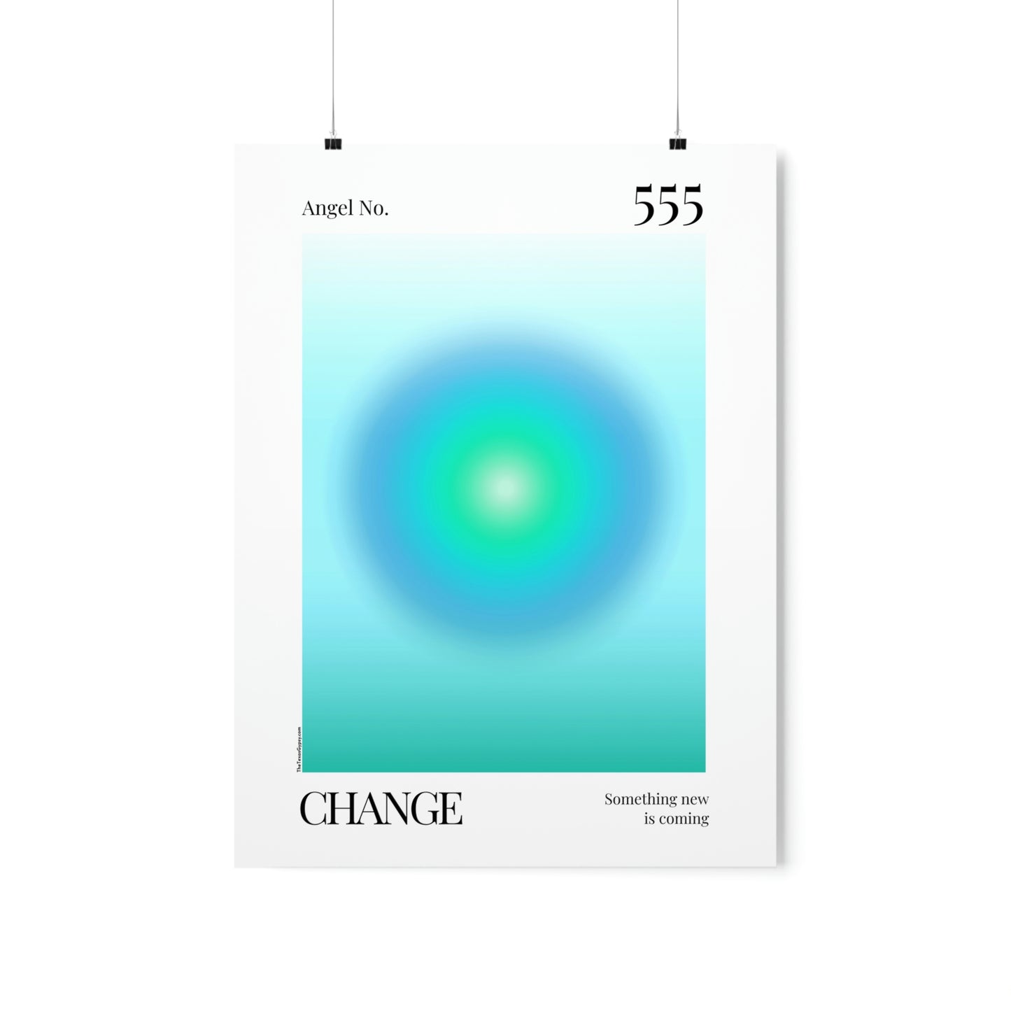 Change Angel No. 555 Aura Glow Art Print