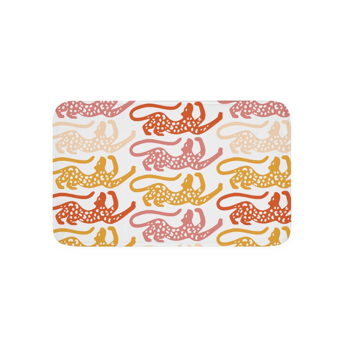 Glam Cheetah Foam Bath Mat
