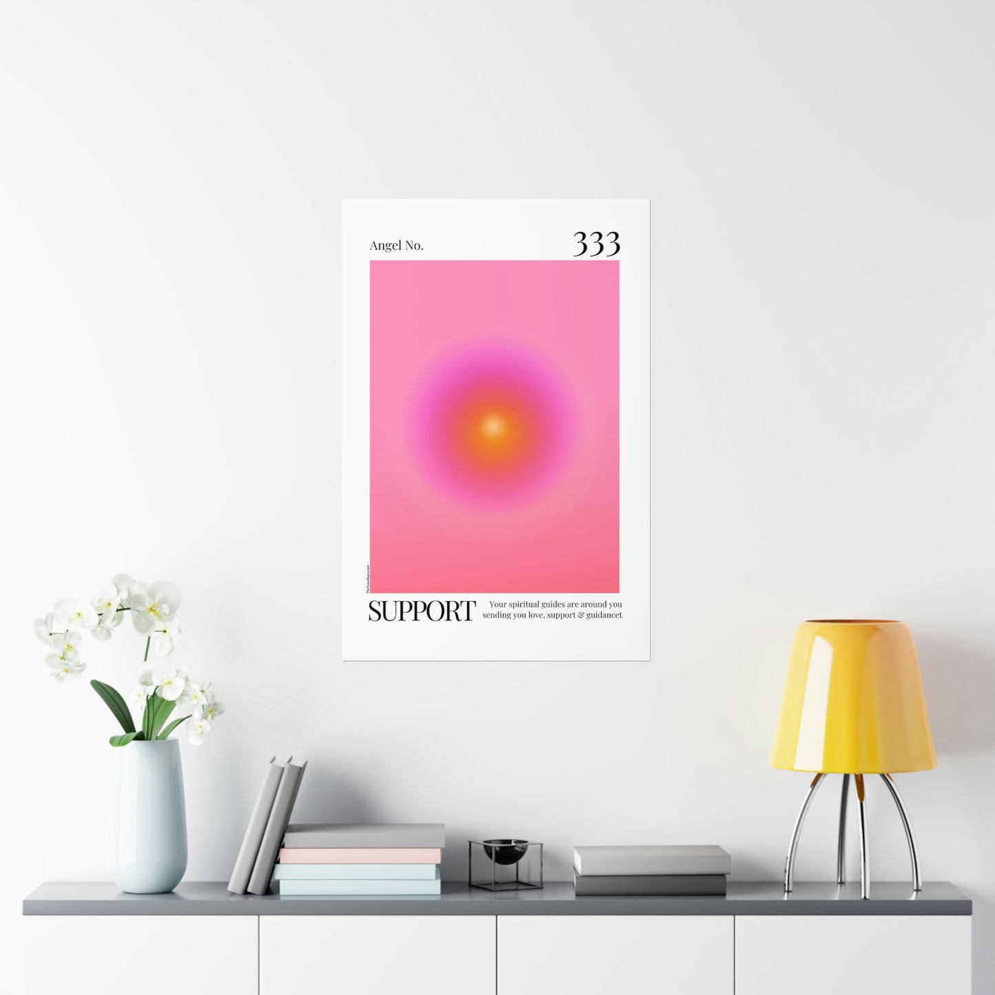 Support Angel No. 333 Aura Glow Art Print
