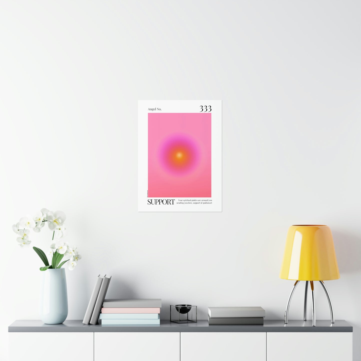 Support Angel No. 333 Aura Glow Art Print