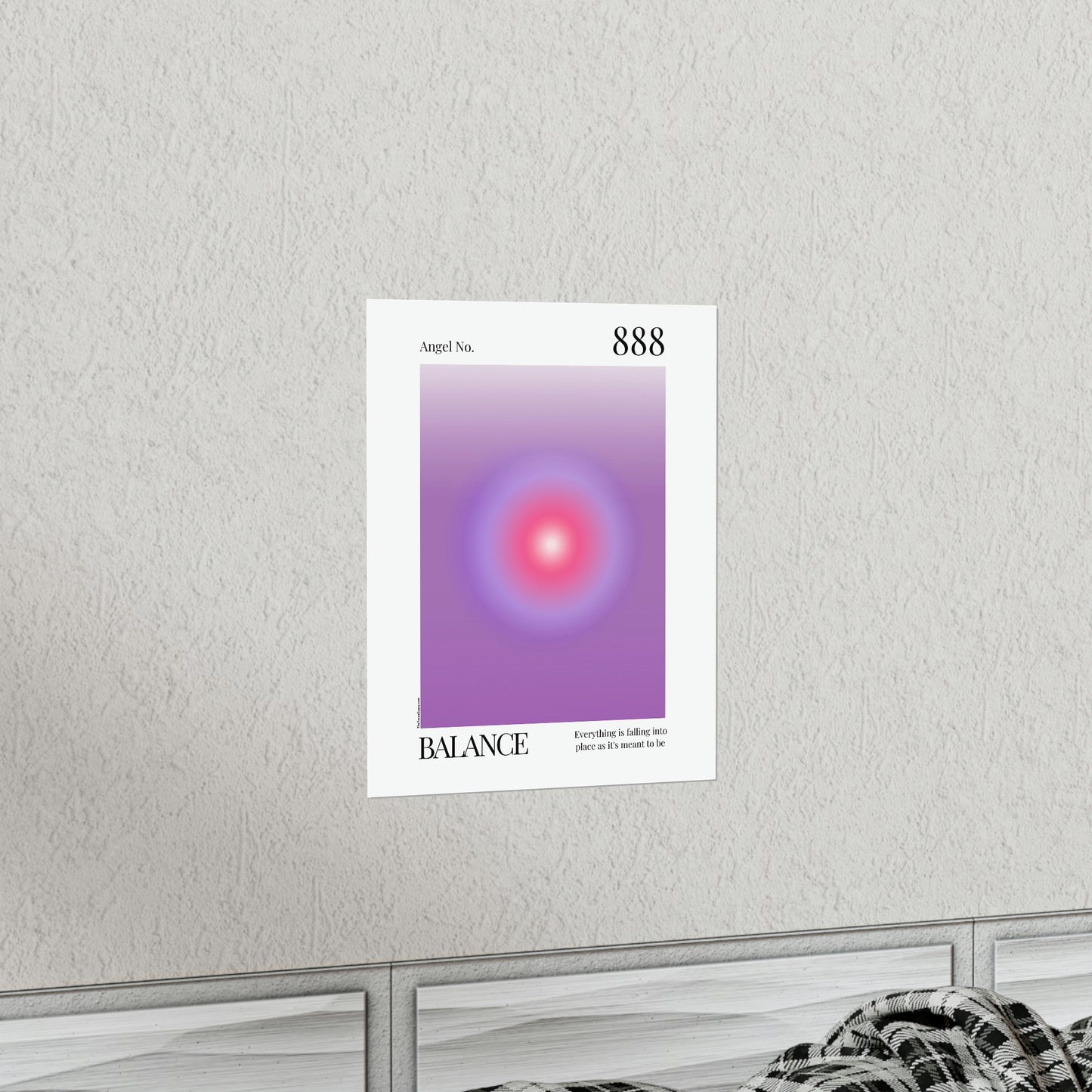Balance Angel No. 888 Aura Glow Art Print