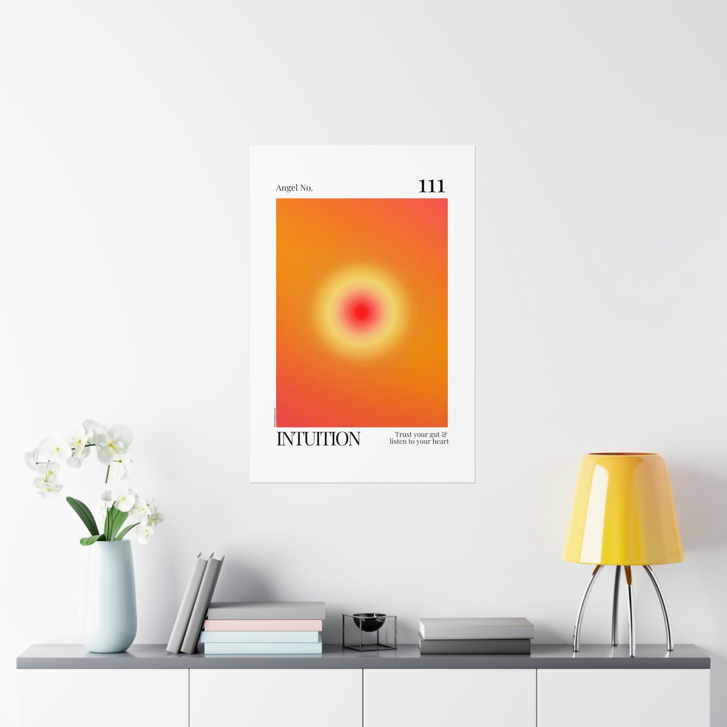 Intuition Angel No. 111 Aura Glow Art Print