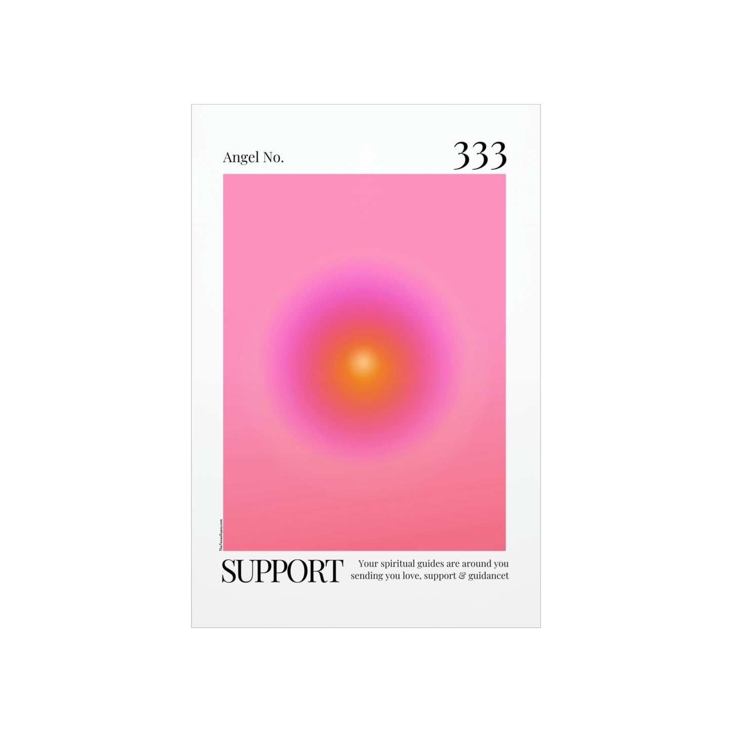 Support Angel No. 333 Aura Glow Art Print