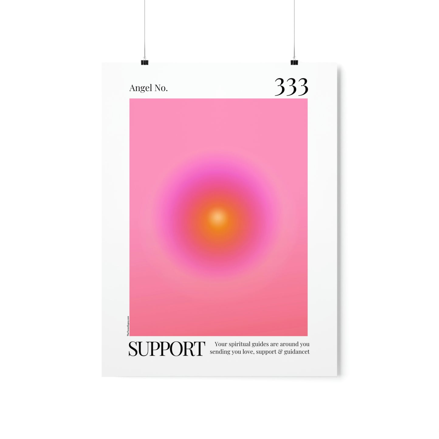 Support Angel No. 333 Aura Glow Art Print