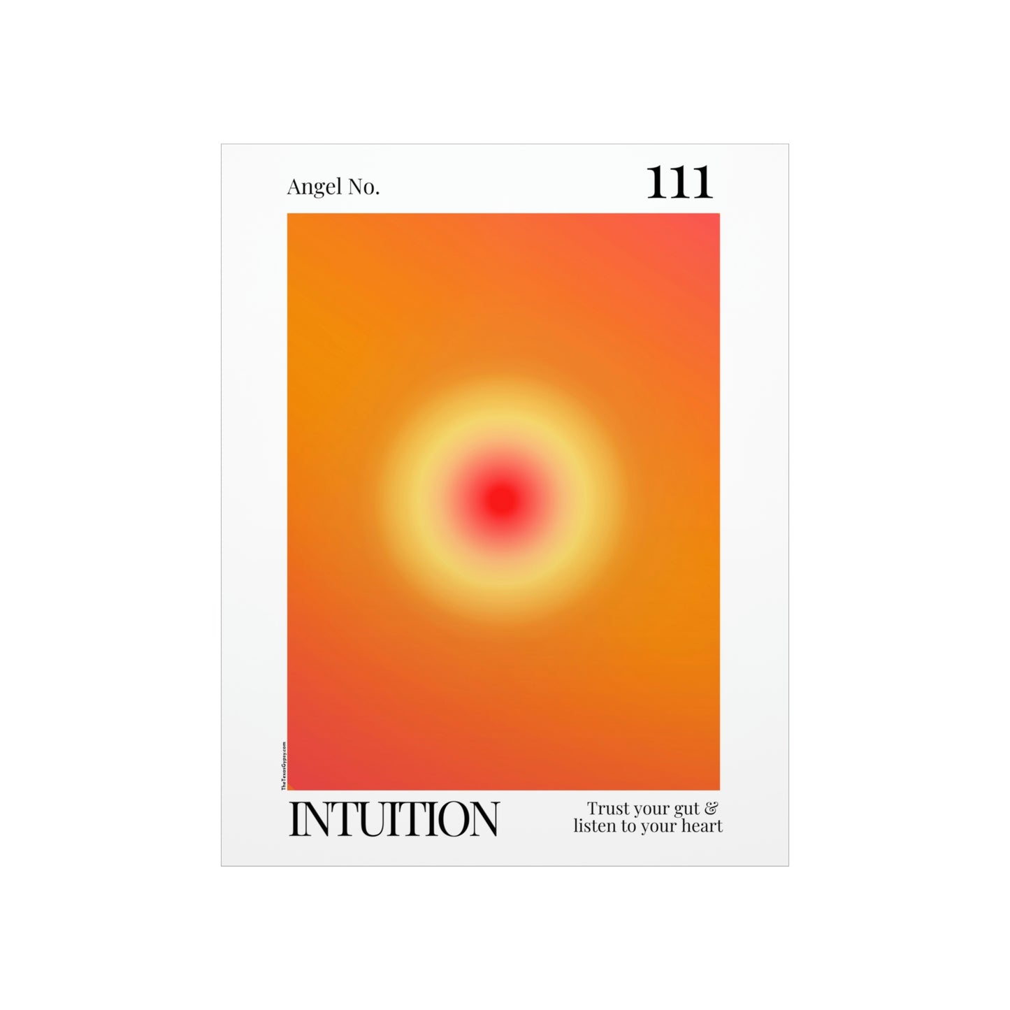 Intuition Angel No. 111 Aura Glow Art Print