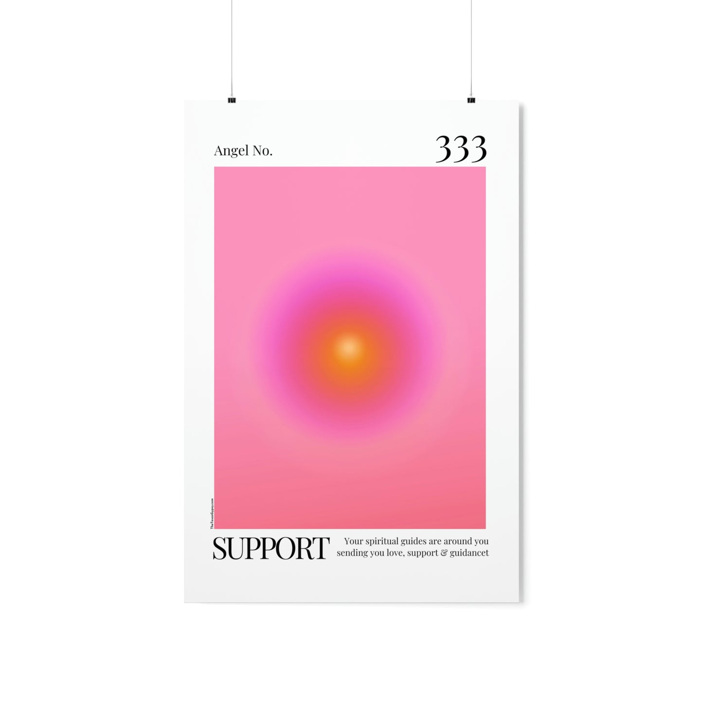 Support Angel No. 333 Aura Glow Art Print
