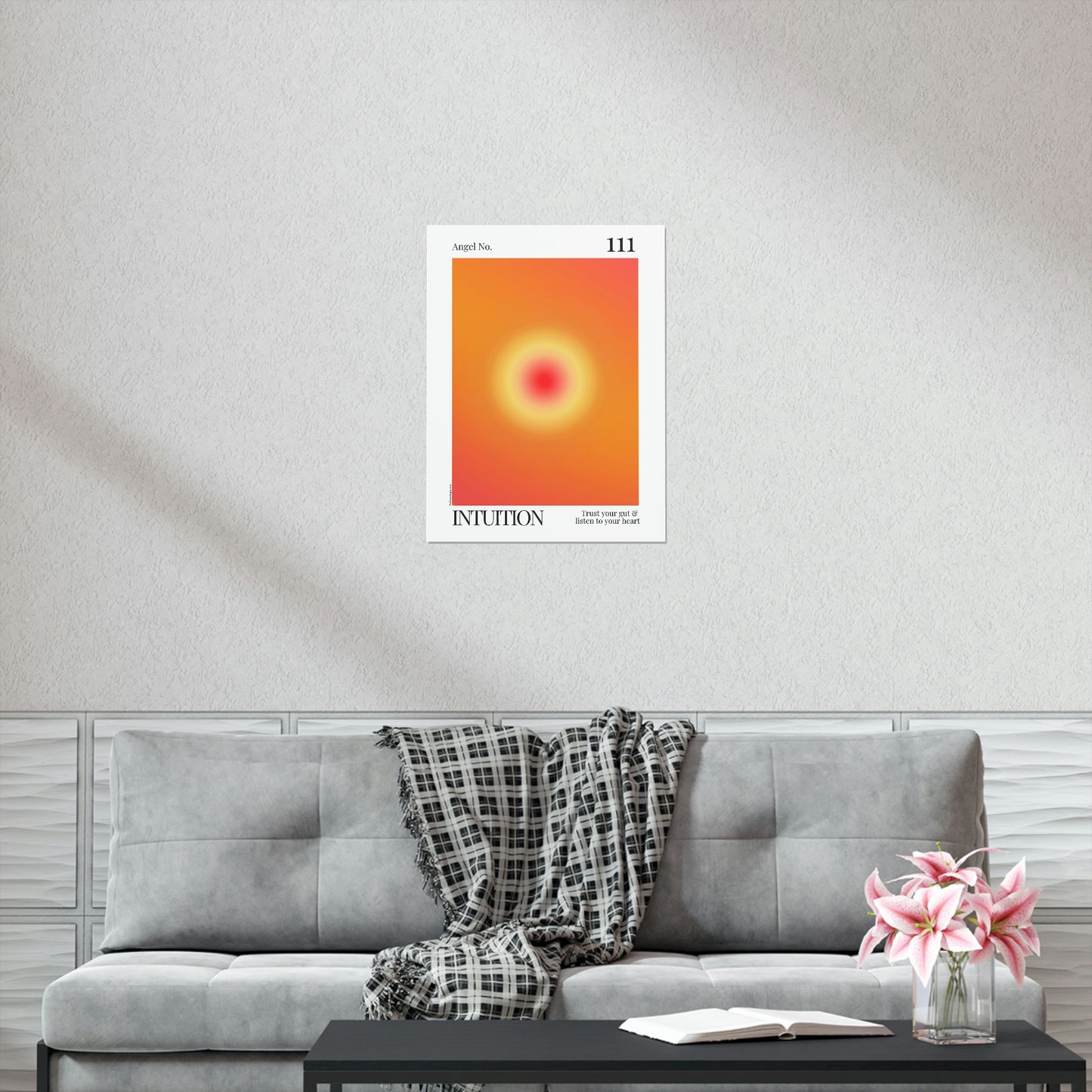 Intuition Angel No. 111 Aura Glow Art Print
