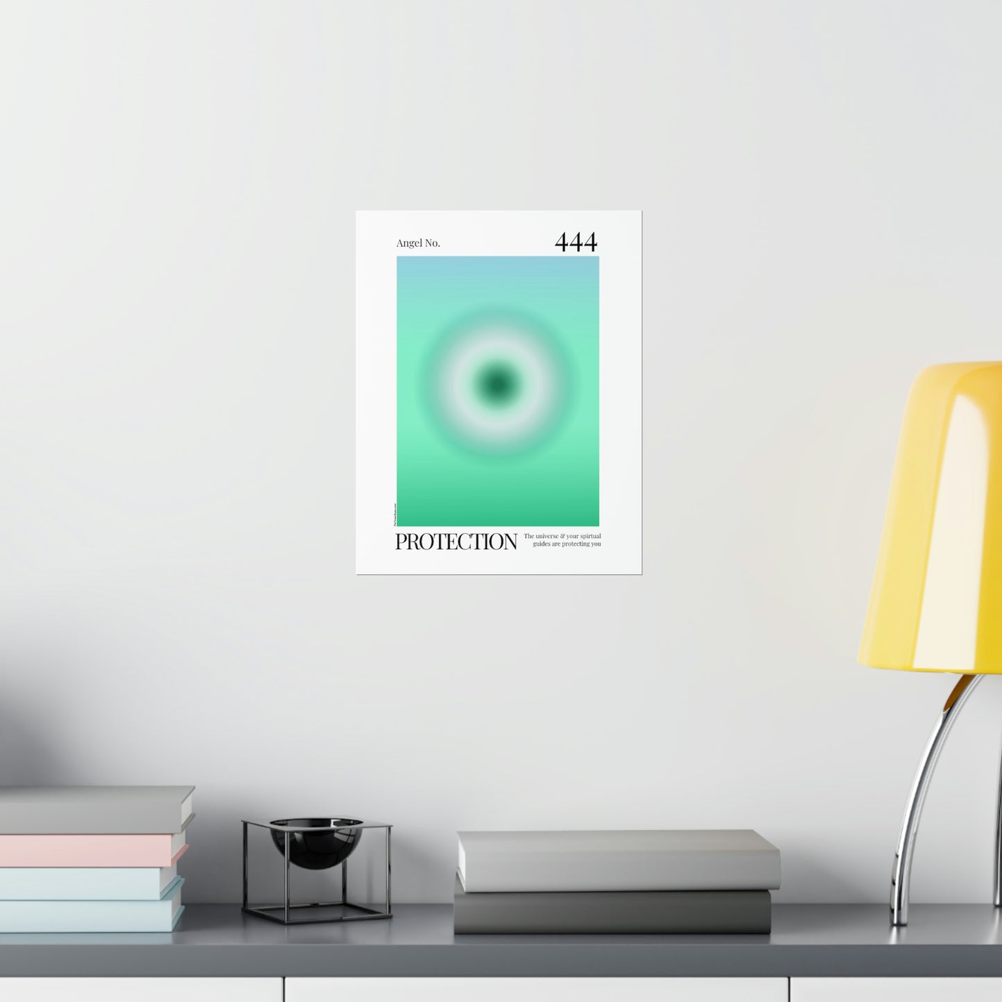 Protection Angel No. 444 Aura Glow Art Print