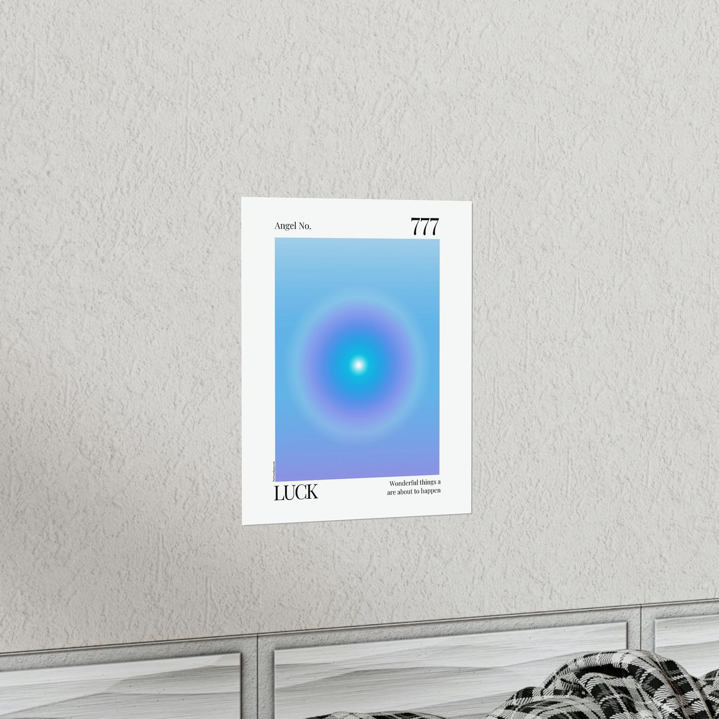 Luck Angel No. 777 Aura Glow Art Print