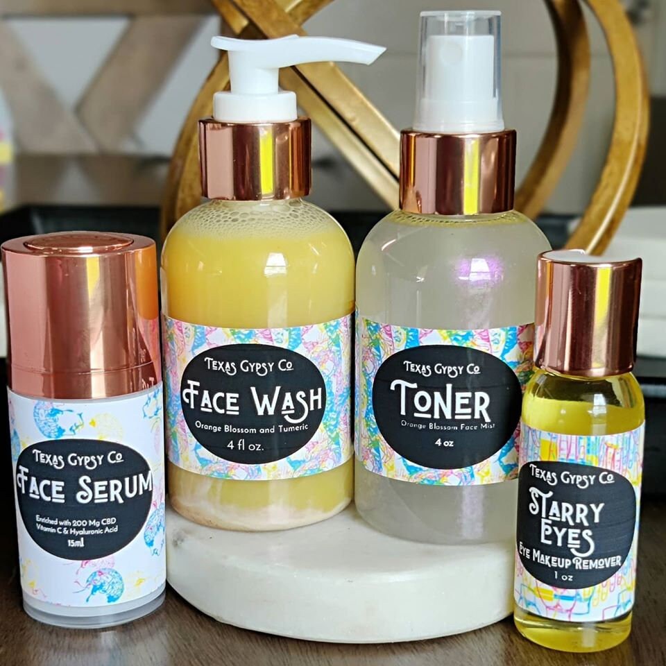 Orange Blossom Water + Turmeric Face Wash + Toner Set 4oz